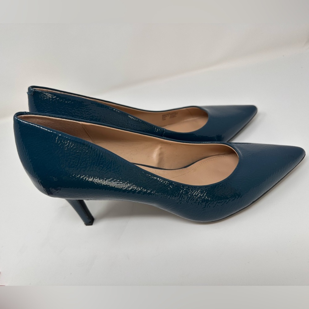 Alfani Jeules Teal Patent Leather Heels Size 11 (US) New Without Tags